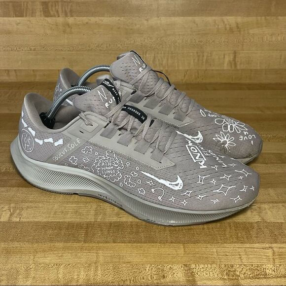 Nike Air Zoom Pegasus 38 NB Nathan Bell Mens Size 10.5 Running Shoes DM1610-001 - Picture 1 of 8